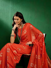 Womens Fashion Ethnic Orange Color Sarees-MLSHWSA1297ORG0ONE